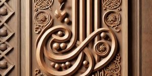 Islamic Qalma Calligraphy Decorative Wall Frame
