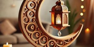 Ramadan Decorative Wooden Lamp