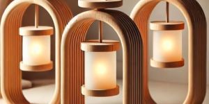 Stylish Wooden Lamp