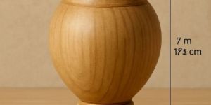 Vintage Wooden Flower Vase