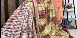 fusion kantha silk saree