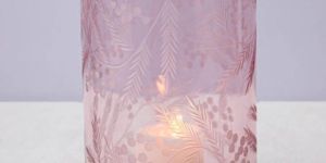 Pink Tea Light Candle Holder