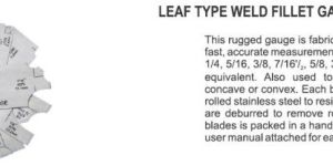 Fillet Weld Gauge