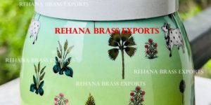 Cow Printed Pichwai Jars