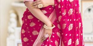 Khaddi Georgette Chiffon Banarasi Sarees