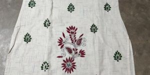 Ladies Kantha Work Khadi Cotton Kurti