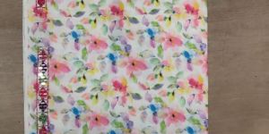 schiffli embroidery rayon digital print fabric