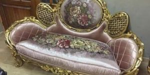 3 Seater Arabic Teak Wood Sofa