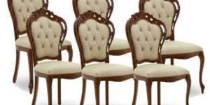 Solid Teak Wooden Handcarved Dining Chairs