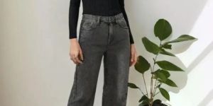 Grey Women Denim Jeans