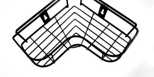 9x9 Inch Mild Steel Bathroom Corner Shelf