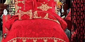 Queen Size Wedding Embroidered Bedding Sets