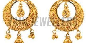 Ladies Bridal Gold Earrings