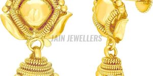 Ladies Gold Dangle Earrings