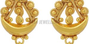 Ladies Lightweight Gold Earrings