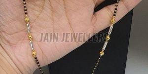 Short Minimalist Gold Mangalsutra