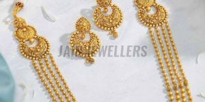 Statement Gold Necklace Set