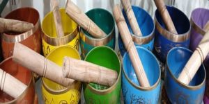 Brass 7 Chakra Singing Bowl Set