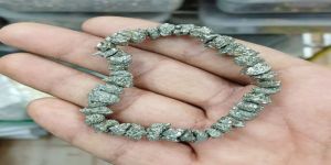 Natural Pyrite Stone Bead Bracelet