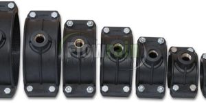 280 Mm PP Brass Threaded Black Service Saddle