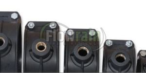 63 Mm PP Brass Threaded Black Service Saddle