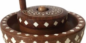 Handicraft Wooden Chakki Showpiece