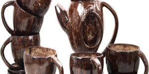 Coconut Shell Tea Set
