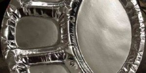 Disposable Silver Paper Compartment Plates