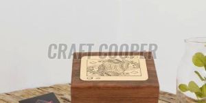 Wooden Printed Playing Card Box