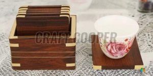 Wooden Square Tea Coaster