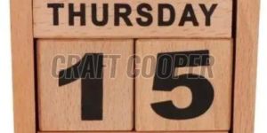 Wooden Table Calendar