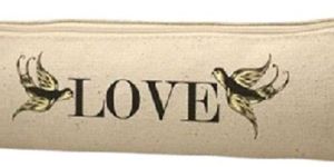 Cotton Canvas Pencil & Pen Case Pouch with Zipper - KJP - 001