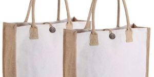 Cotton Canvas Stylist Eco Jute - Tote Shopper Bag - KJC - 006