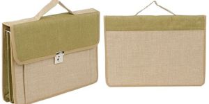 Dyed Jute - Tote Document Organizer Bag with Flap - KCB - 011