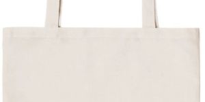Natural Cotton Fabric Bag with Long Handle - KJC - 010