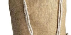 Natural Jute Drawstring Bag Backpack - KDB - 009