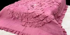 Pink Noor King Size Cotton Bed Cover Set