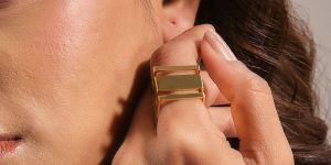 Women Squared Statement Ring