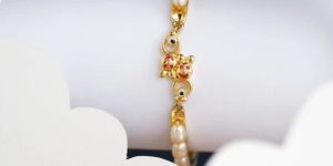 Teddy Pearl Bangle for Kids