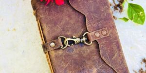 premium brown vintage handmade leather journal notebook