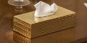 Brass Tissue Box
