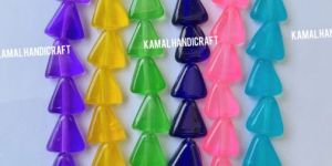 Triangle Colored Glass Bead