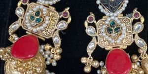 Ladies Heavy Gold Plated Earrings