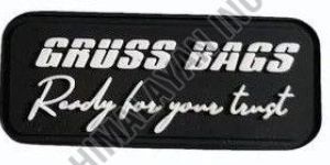 Black Silicone Bag Logo Badge