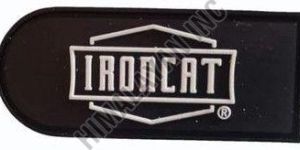 Black Silicone Hand Gloves Logo Badge