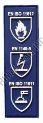 Blue Silicone Garments Logo Badge