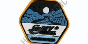Hexagonal Silicone Garment Logo Badge