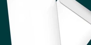 A4 Size White Laminated Envelope