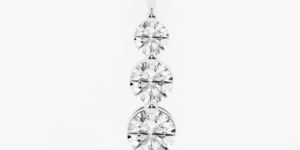 Designer Round Shape White Gold Diamond Pendant