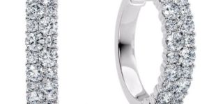 Timeless White Gold Round Diamond Earrings